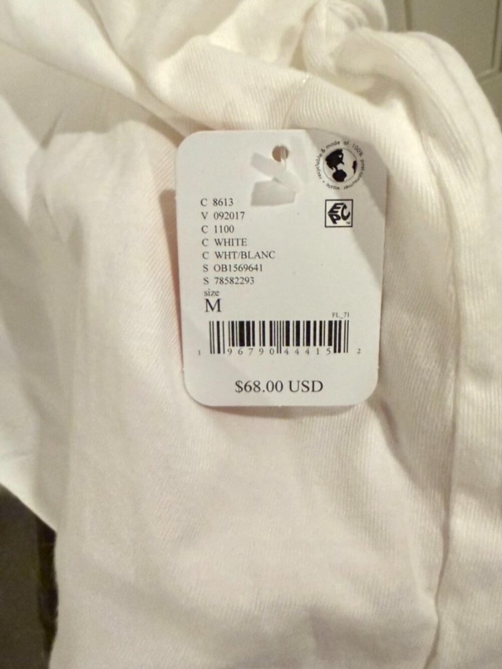 Free People Movement All Star Layer White MEDIUM NWT - Picture 5 of 5